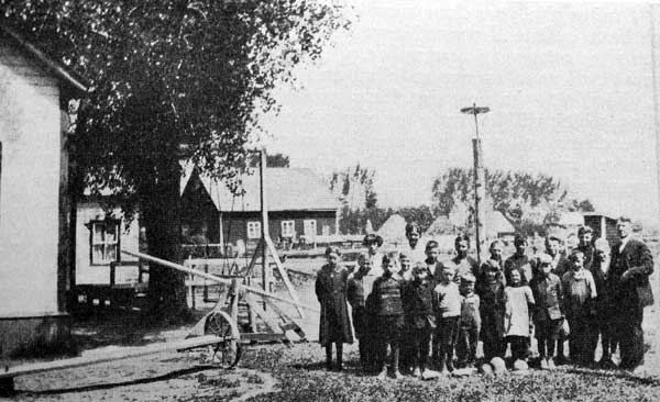 Students and Playground of Neubergthal School
