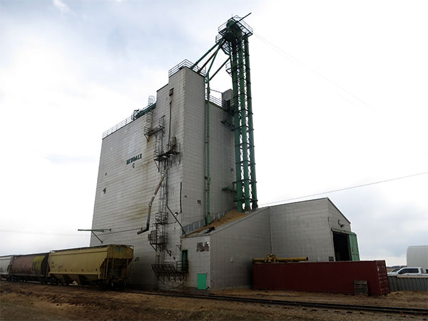 Delmar Commodities grain elevator at Newdale