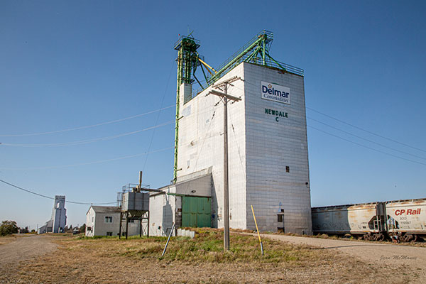 Delmar Commodities grain elevator at Newdale