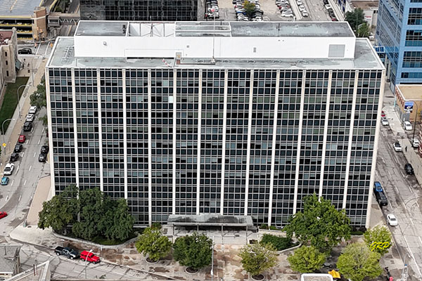 Aerial view of Norquay Building