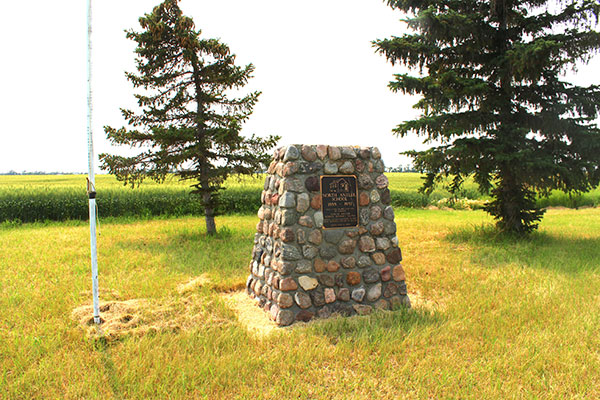 North Antler School commemorative monument