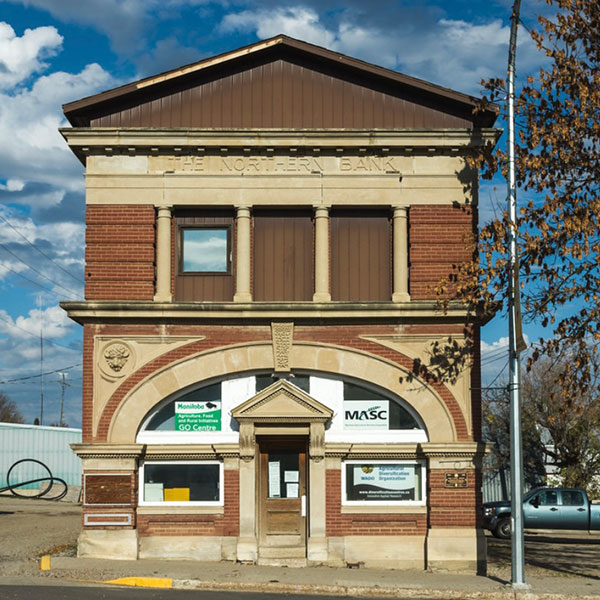 The former Northern Bank Building in Melita