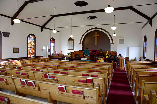 Interior of Oak Lake United Church