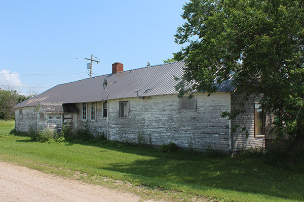 The former Oak Point School building