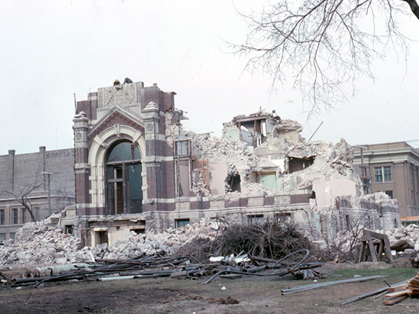 Old City Hall under demolition