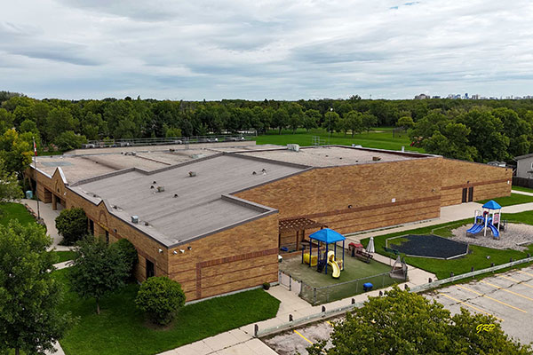 Aerial view of Pacific Junction School