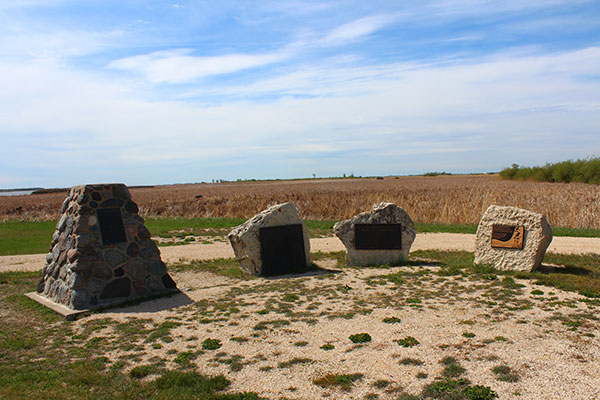 Conservation monuments at Oak Hammock Marsh