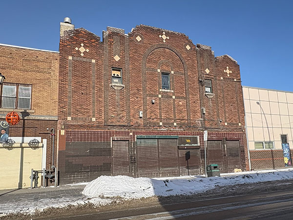 The former Palace Theatre after removal of its marquee