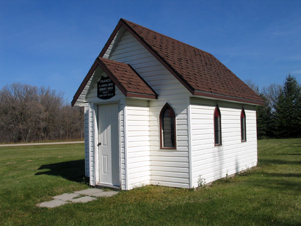 Small replica of the original Pearce St. Andrew’s United Church