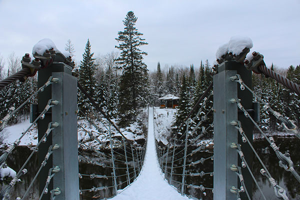 Pinawa Suspension Bridge