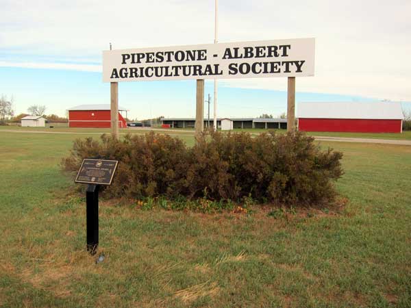 Pipestone-Albert Agricultural Society Centenary Plaque