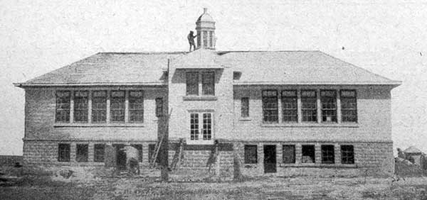 The second Plum Coulee School building, constructed around 1919