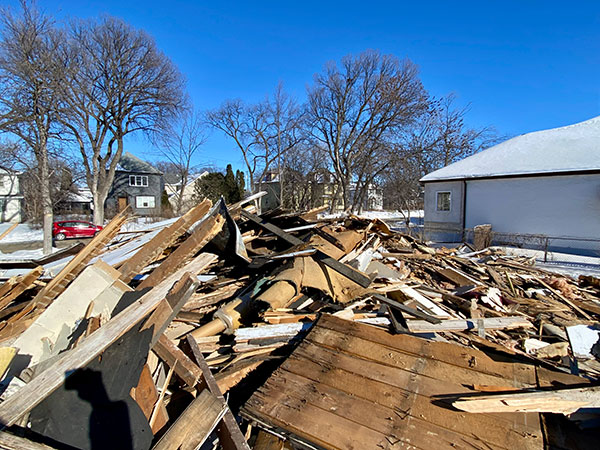 The remains of Polson House