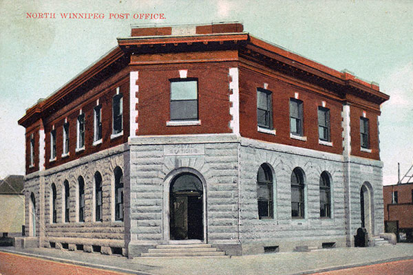 Postcard view of the Winnipeg Postal Station B