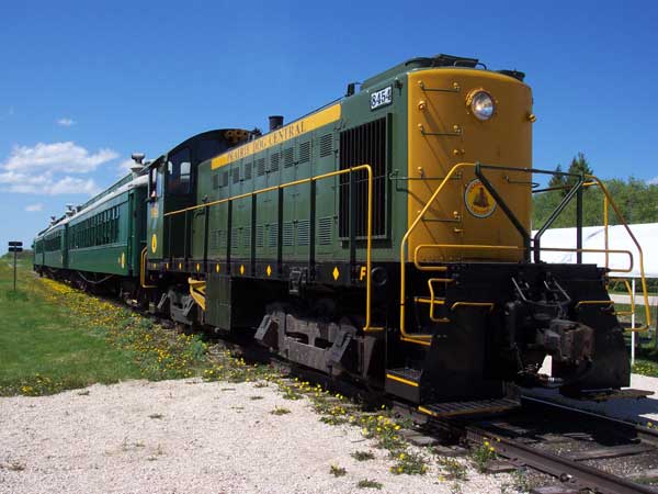 Prairie Dog Central diesel-powered locomotive