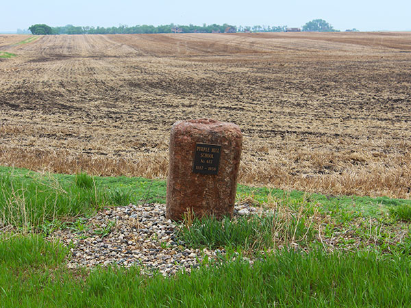 Purple Hill School commemorative monument