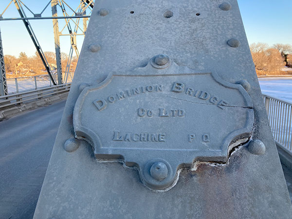 Dominion Bridge commemorative plaque