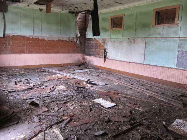 Interior of the former Rice Lake School building