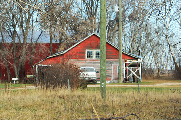 Former Canadian National Railway station from Ridgeville