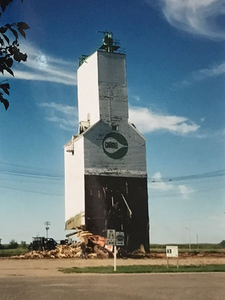 Demolition of the Cargill grain elevator at Rivers