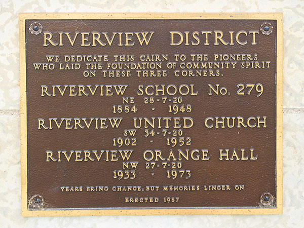 Riverview commemorative monument