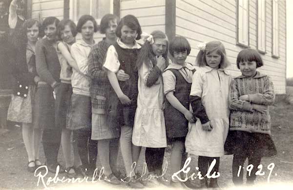 Students at Robinville School