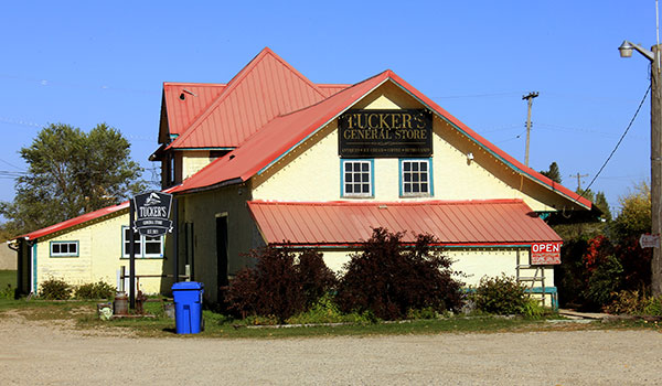 Former Canadian National Railway station at Roblin