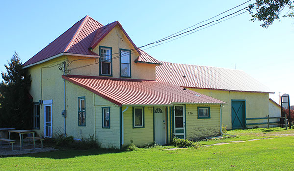 Former Canadian National Railway station at Roblin