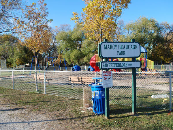 Marcy Beaucage Park at the Roblin Park Community Centre