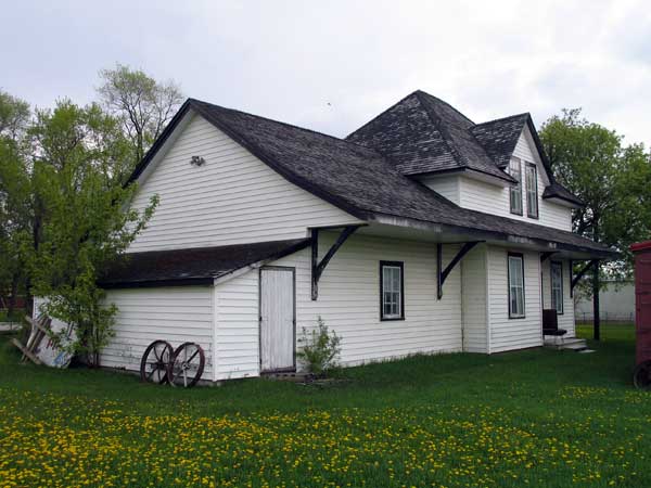 Former Canadian National Railway station at Fisher Branch