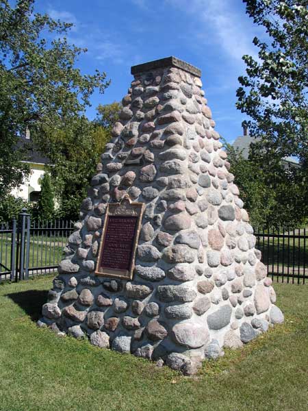 Roseau Route commemorative monument