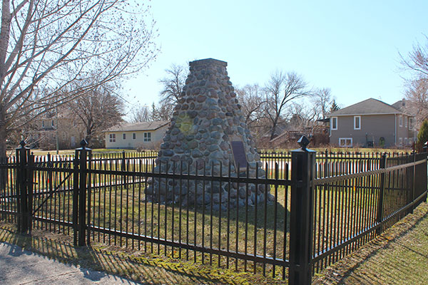 Roseau Route commemorative monument