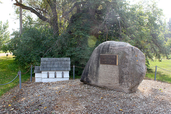 Roseisle United Church commemorative monument