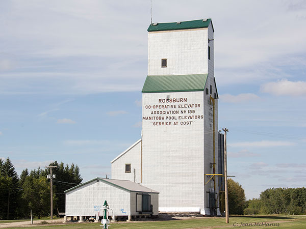 Former Manitoba Pool grain elevator at Rossburn