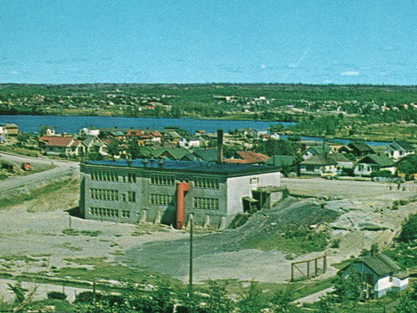 Postcard view of Ross Lake School