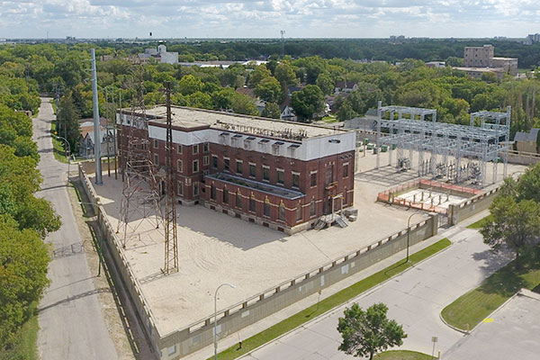 Aerial view of Rover Avenue Electric Terminal