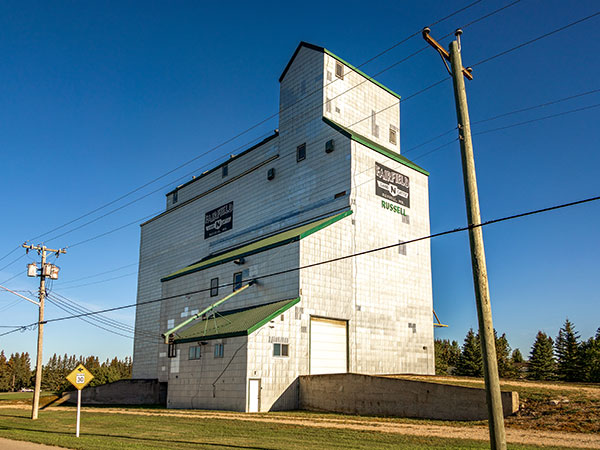 Former Manitoba Pool grain elevator at Russell