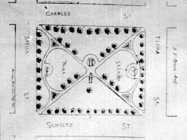 Architectural plan for Selkirk Park