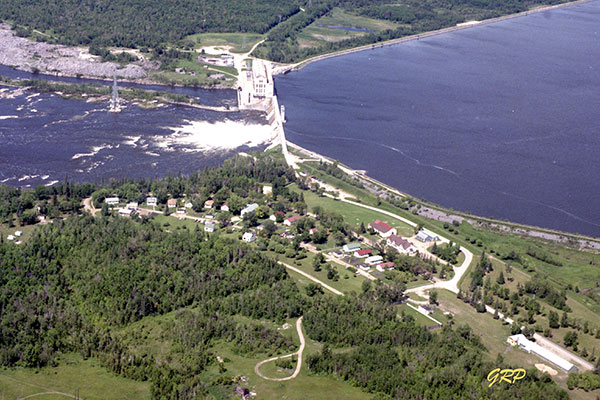 Aerial view of the Seven Sisters Generating Station