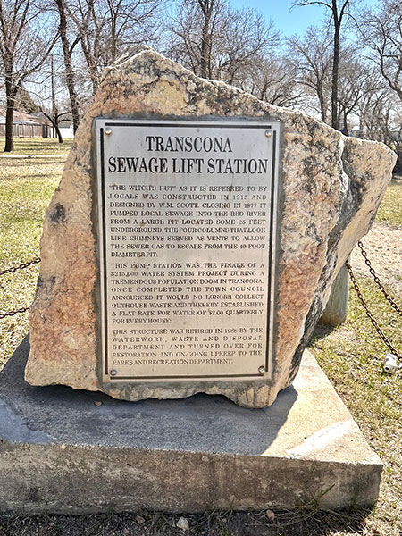 Transcona Sewage Lift Station Plaque