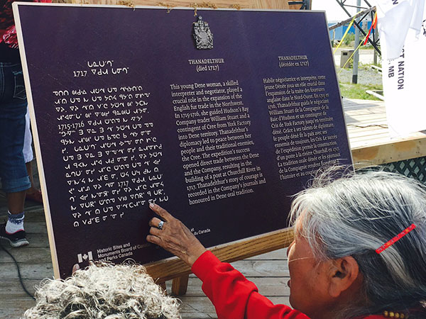 Unveiling of Thanadelthur plaque