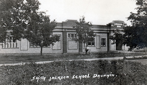 Postcard view of Smith-Jackson School