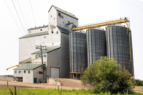 The former Manitoba Pool grain elevator in Souris