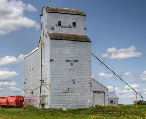 Former Manitoba Pool grain elevator in Sperling