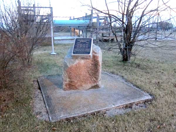 Springstein School commemorative monument