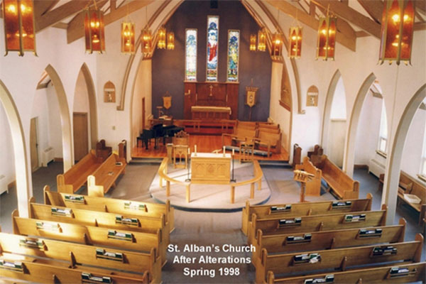 Interior of the new St. Alban’s Anglican Church
