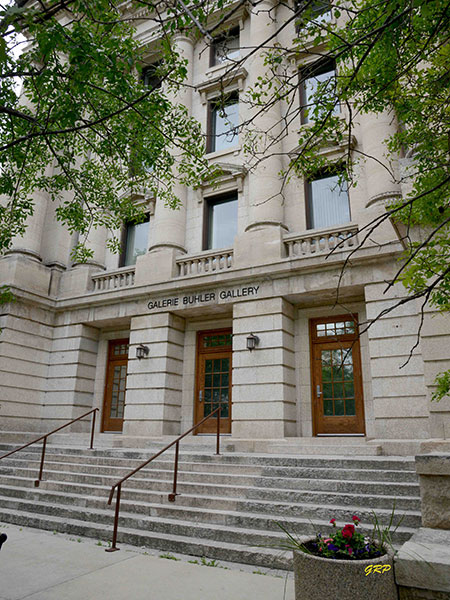 Former entrance to the hospital, now entrance to the Buhler Gallery