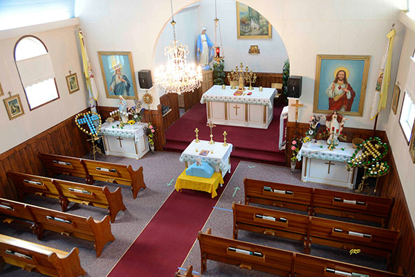 Interior of the St. Elias Ukrainian Catholic Church