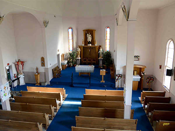 Interior of St. Francois Xavier Roman Catholic Church