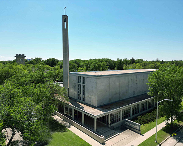 Aerial view of St. George’s Anglican Church